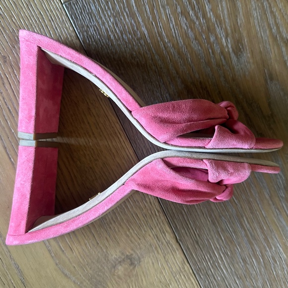 Veronica Bear Granita Knotted Suede Mule Sandals - Picture 14 of 17